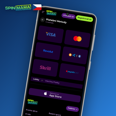 Bankovní převod pro vyšší vkladové částky ve Spinmama Casino
