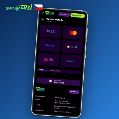 E-peněženky Skrill, Neteller a MuchBetter pro rychlý vklad ve Spinmama Casino
