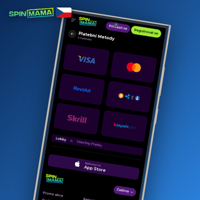 E-peněženky Skrill, Neteller a MuchBetter pro rychlý výběr výher v Spinmama Casino