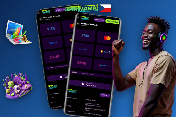 Mobilní peněženka s QR adresou pro vklad kryptoměnou ve Spinmama Casino
