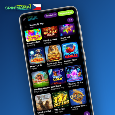 Spinmama Casino registrace v mobilním prohlížeči – funguje na Androidu i iOS