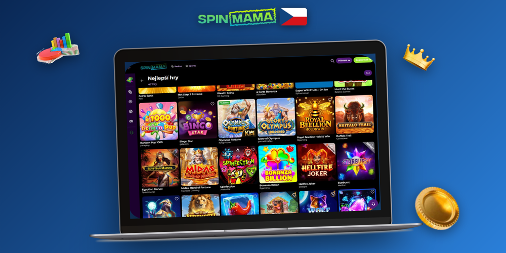 Spinmama Casino přihlášení na mobilu i notebooku – herní lobby vždy po ruce