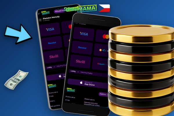 Pole pro promo kód a aktivace uvítacího bonusu v pokladně Spinmama Casino
