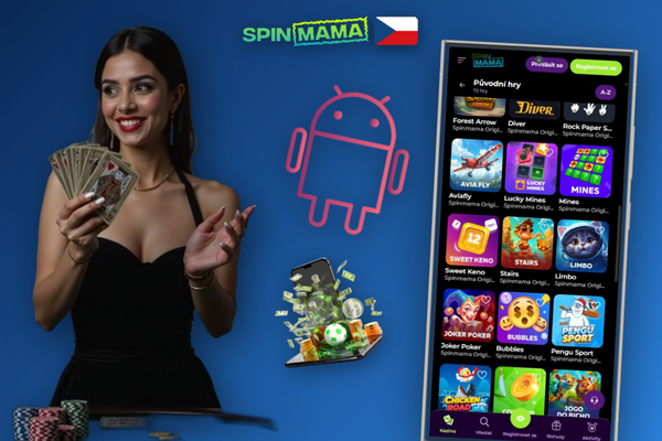 Spinmama Casino CZ registrace – vyplnění osobních údajů na smartphonu